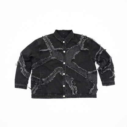 BACKR00MS VEINS DENIM JACKET