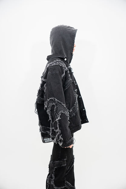 BACKR00MS VEINS DENIM JACKET